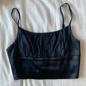 Zara silk crop top size small